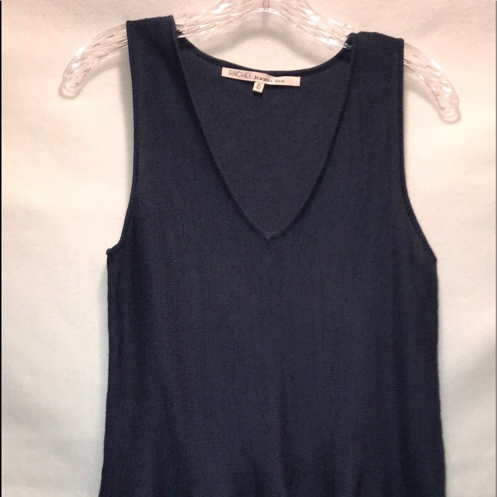 Rachel Rachel Roy Size M Blue Sleeveless Top